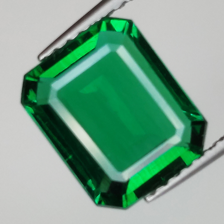 2.53ct Hydrothermal emerald emerald cut 9.74x8.01mm