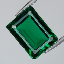 1.62ct Hydrothermal emerald emerald cut 8.03x6.09mm