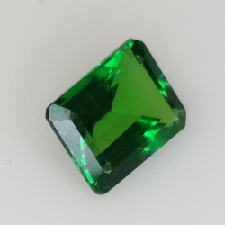 1,44 ct Émeraude hydrothermale taille émeraude 8,01x6,12 mm