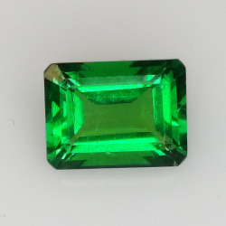 1,44 ct Émeraude hydrothermale taille émeraude 8,01x6,12 mm