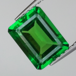 1,44 ct Émeraude hydrothermale taille émeraude 8,01x6,12 mm