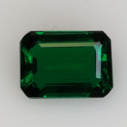 2,64 ct Émeraude hydrothermale taille émeraude 9,44x6,92 mm