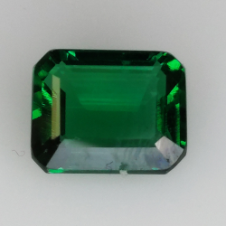 2.42ct Hydrothermal emerald emerald cut 8.95x7.33mm