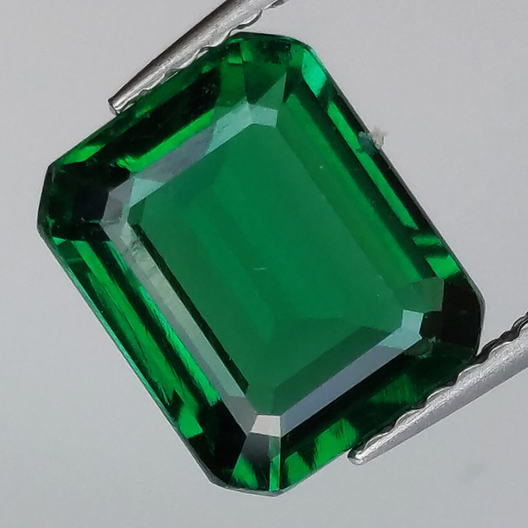 2.42ct Hydrothermal emerald emerald cut 8.95x7.33mm