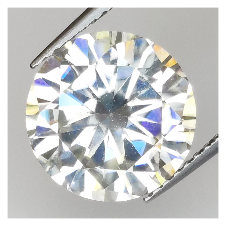 4.10ct Moissanite round cut 10.87x10.83mm