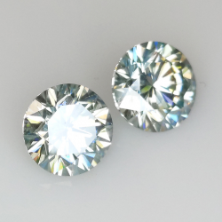 4.10ct Moissanite round cut 8.20x8.20mm