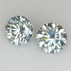 4,10 ct Moissanit Rundschliff 8,20 x 8,20 mm