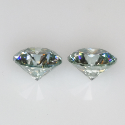 Taglio rotondo di Moissanite da 4,10 ct, 8,20 x 8,20 mm