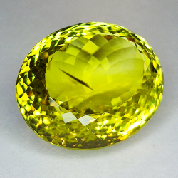 Oval cut lemon quartz 51.48ct