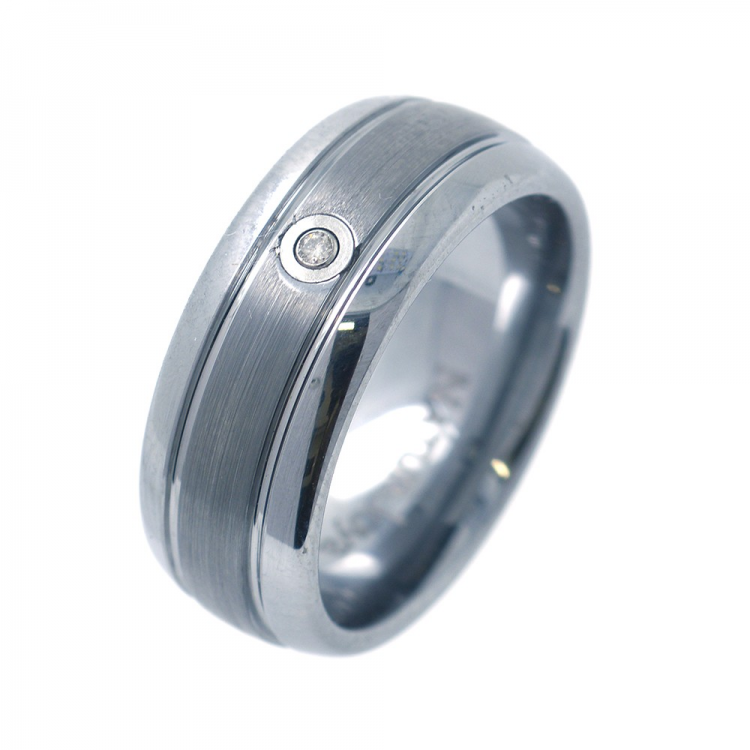 Anillo de Diamante y Tungsteno