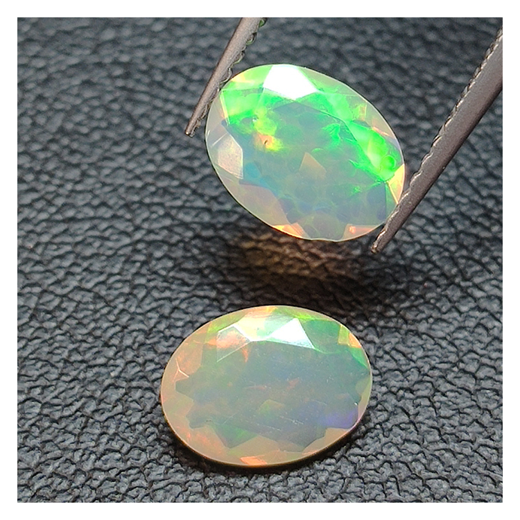 Calibrated oval cut opal