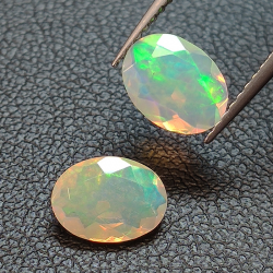 Calibrated oval cut opal