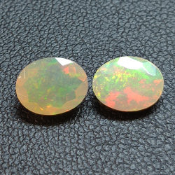 Calibrated oval cut opal