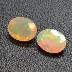 Calibrated oval cut opal