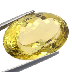 Quarzo limone taglio ovale da 42,86 ct, 26,6x18,6 mm