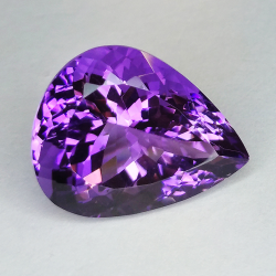 16.58ct Améthyste taille poire 19.55x15.61mm