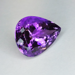 16.58ct Améthyste taille poire 19.55x15.61mm