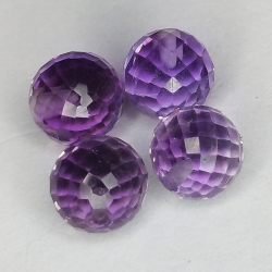 6,26 ct Amethyst Brioletteschliff 6 mm