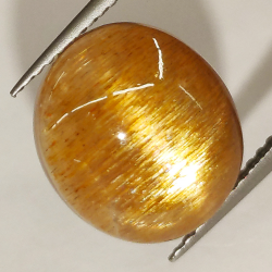 Pierre étoile ovale taillée en cabochon 6,55 ct