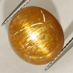 Pietra stellare ovale tagliata a cabochon 6,55 ct