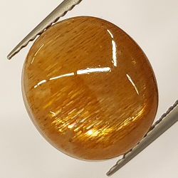 Pierre étoile ovale taillée en cabochon 6,55 ct