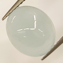 2.71 ct Aquamarine oval cabochon cut 9.93 x 8.58 mm