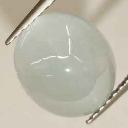 2.71 ct Aquamarine oval cabochon cut 9.93 x 8.58 mm