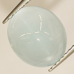 2.71 ct Aquamarine oval cabochon cut 9.93 x 8.58 mm