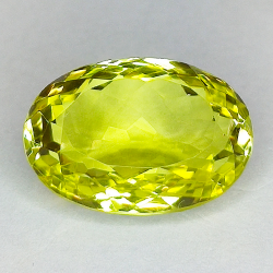 Lemon quartz oval cut 14.20 ct