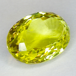 Lemon quartz oval cut 14.20 ct