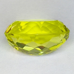 Lemon quartz oval cut 14.20 ct