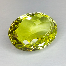 Oval cut lemon quartz 19.44ct