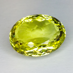 Oval cut lemon quartz 19.44ct