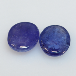 Tanzanite oval cabochon cut