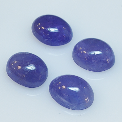 Tanzanite oval cabochon cut