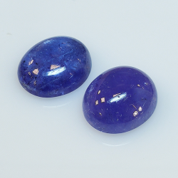 Tanzanite oval cabochon cut