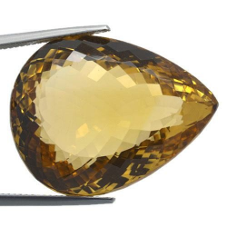 64.10ct. Citrine Pear Cut