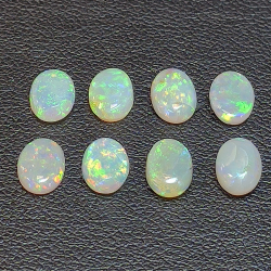 4,75ct Opale nobile ovale cabochon 8pc