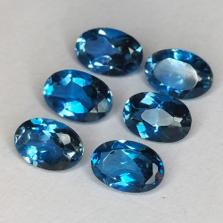 Topaz London oval cut 6pc