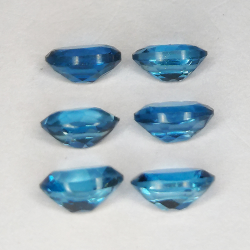 Topaz London oval cut 6pc