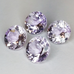 25,57ct Amethyst Rundschliff 12mm