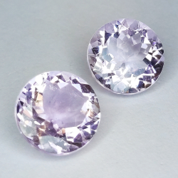 10.93ct Amethyst round cut 12mm