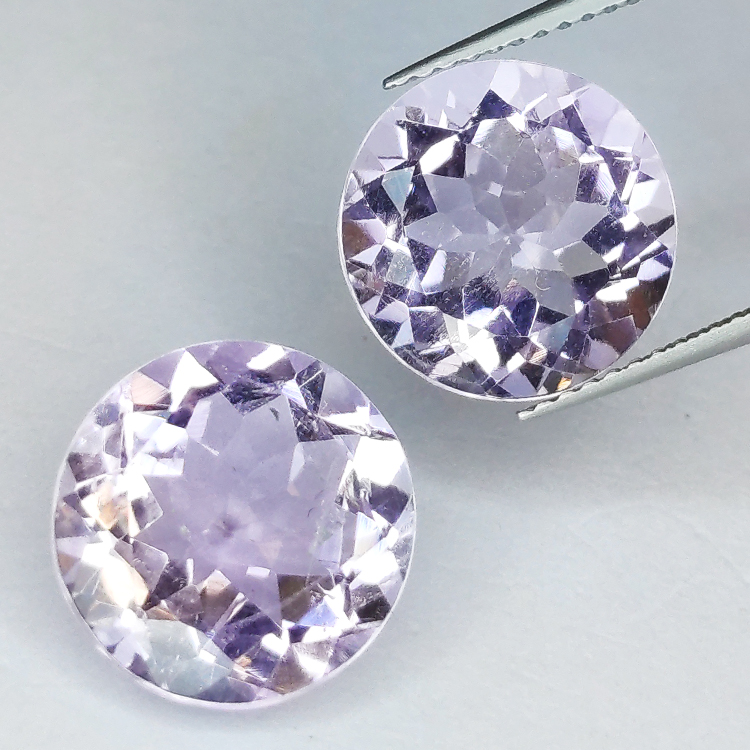 10.93ct Amethyst round cut 12mm