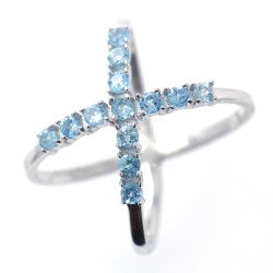 Multigems & 925 Sterling Silver Ring