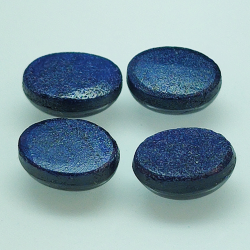 Lot 3.84ct Blue Sapphire cabochon cut Round 6 x 4,2mm