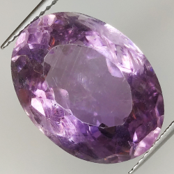 13.80ct  Amethyst oval cut 18.15x13.37mm