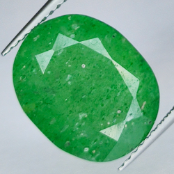 5.42ct Green Quartz oval cut 13X10mm