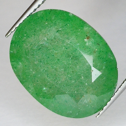 12.18ct Cuarzo Verde talla oval 17x13mm