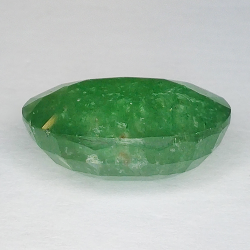 12,18ct Grüner Quarz oval geschliffen 17x13mm