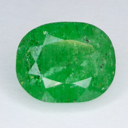 8,66 ct Quarzo verde taglio ovale 14x11mm